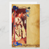 ANNUNCIATION ANGEL FLORENTINE BLOEMPERKAMENT BRIEFPAPIER (Voorkant / Achterkant)