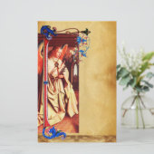 ANNUNCIATION ANGEL FLORENTINE BLOEMPERKAMENT BRIEFPAPIER (Staand voorkant)