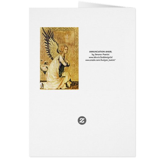 ANNUNCIATION ANGEL, Gold Yellow, Blue Sapphire (Achterkant)