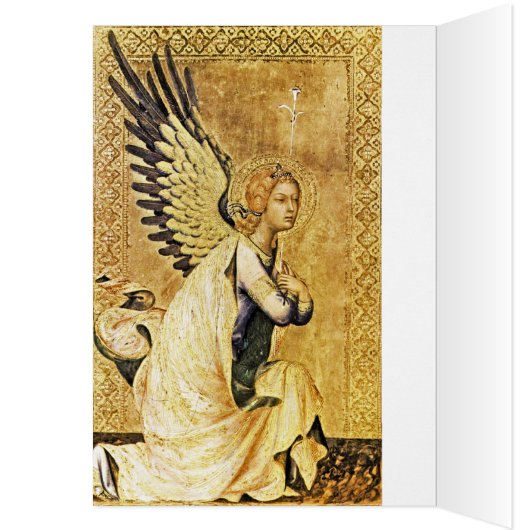 ANNUNCIATION ANGEL, Gold Yellow, Blue Sapphire (Binnen (Links))