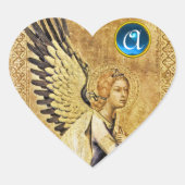 ANNUNCIATION ANGEL Heart Monogram Hart Sticker (Voorkant)