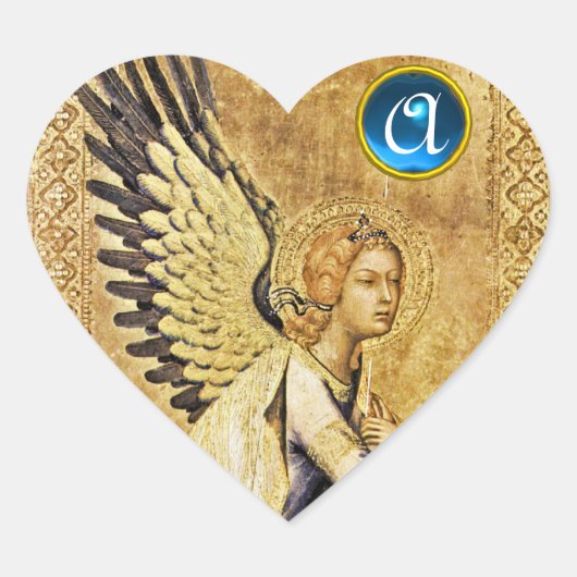 ANNUNCIATION ANGEL Heart Monogram Hart Sticker (Voorkant)
