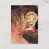 ANNUNCIATION ANGEL IIN GOLD EN PINK VISITEKAARTJE (Achterkant)