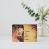 ANNUNCIATION ANGEL IIN GOLD EN PINK VISITEKAARTJE (Staand voorkant)