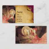 ANNUNCIATION ANGEL IIN GOLD EN PINK VISITEKAARTJE (Voorkant / Achterkant)