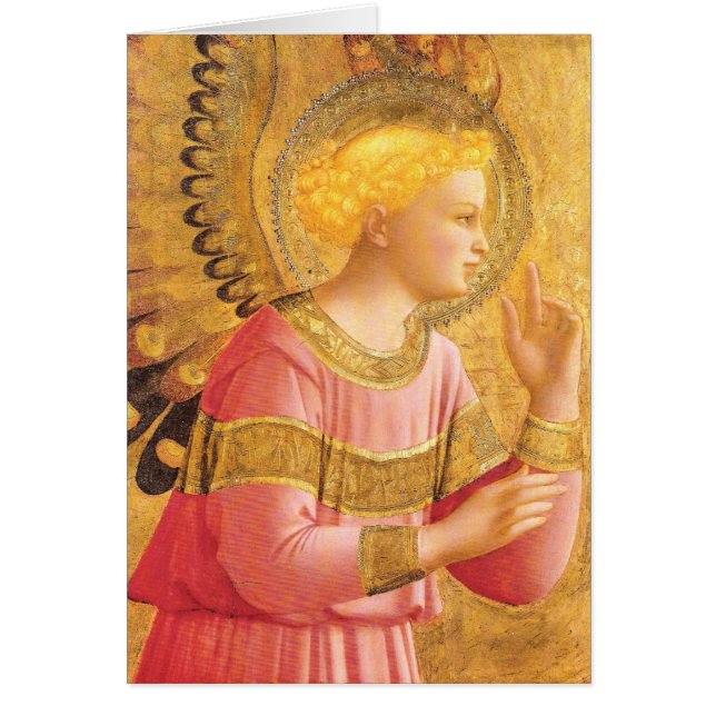 ANNUNCIATION ANGEL IN GOLD PINK Kerstmis (Voorkant)