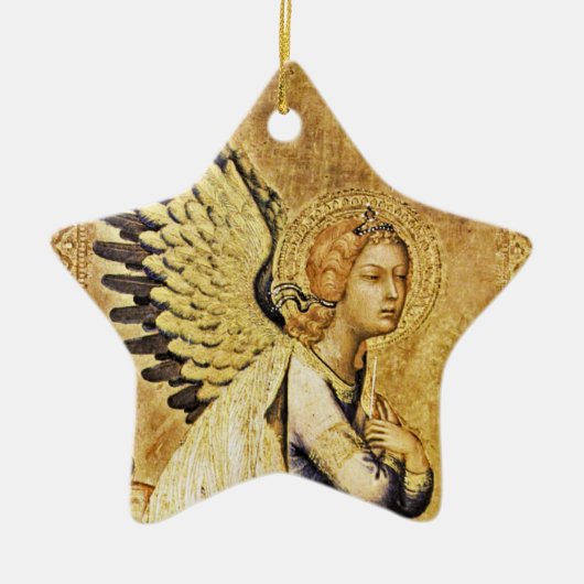ANNUNCIATION ANGEL Magic of Kerstmis Keramisch Ornament (Voorkant)