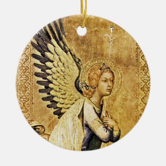 ANNUNCIATION ANGEL Magic of Kerstmis Keramisch Ornament (Voorkant)