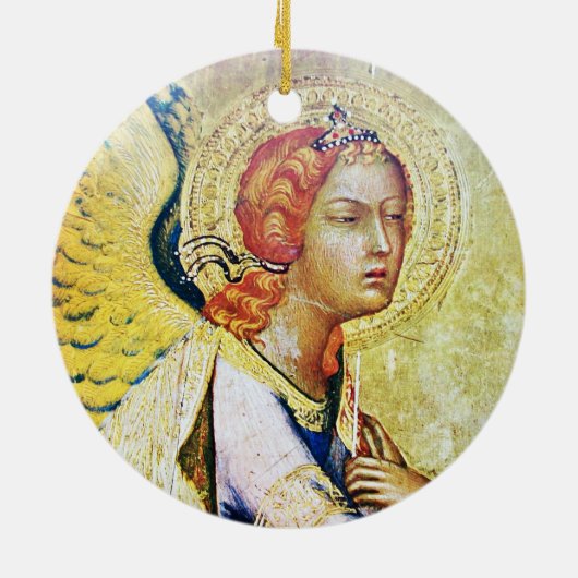 ANNUNCIATION ANGEL Magic of Kerstmis Keramisch Ornament (Achterkant)