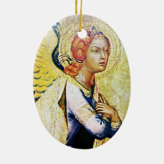 ANNUNCIATION ANGEL Magic of Kerstmis Keramisch Ornament (Achterkant)