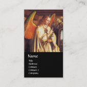 ANNUNCIATION ANGEL MONOGRAM, Blauwe Saffier Edelst Visitekaartje (Voorkant)