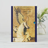 ANNUNCIATION ANGEL MONOGRAM, Blue Sapphire, Gold Kaart (Staand voorkant)