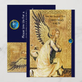 ANNUNCIATION ANGEL MONOGRAM, Blue Sapphire Kaart (Voorkant / Achterkant)