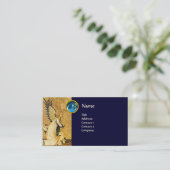 ANNUNCIATION ANGEL MONOGRAM, Blue Sapphire Visitekaartje (Staand voorkant)