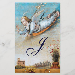 ANNUNCIATION ANGEL MONOGRAM BRIEFPAPIER