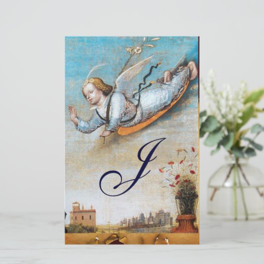 ANNUNCIATION ANGEL MONOGRAM BRIEFPAPIER (Staand voorkant)