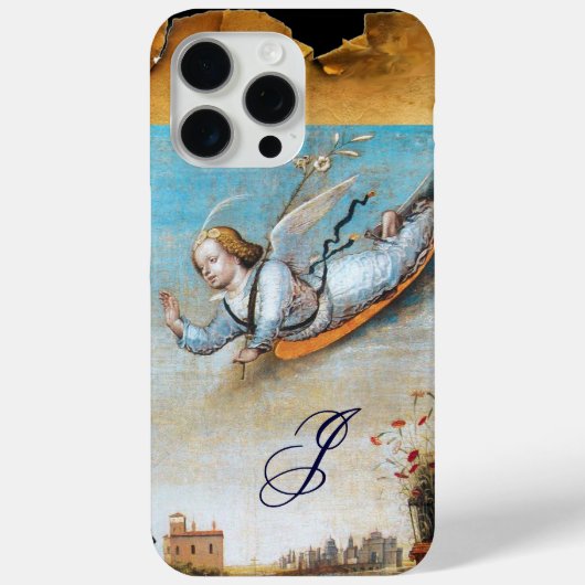 ANNUNCIATION ANGEL MONOGRAM, bruin perkament Case-Mate iPhone Case (Achterkant)