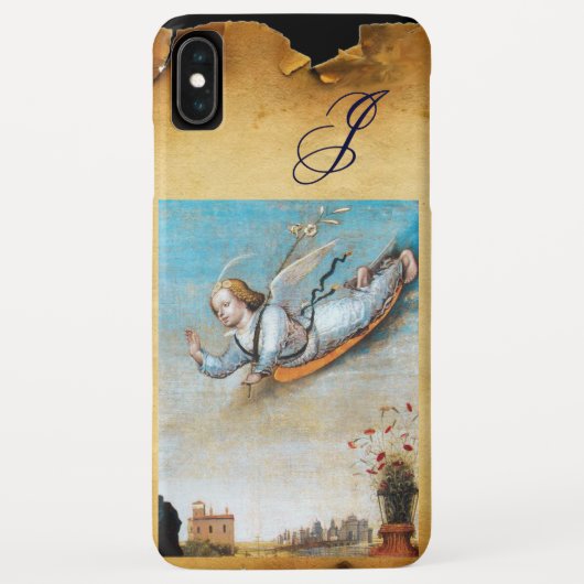 ANNUNCIATION ANGEL MONOGRAM, bruin perkament Case-Mate iPhone Case (Achterkant)
