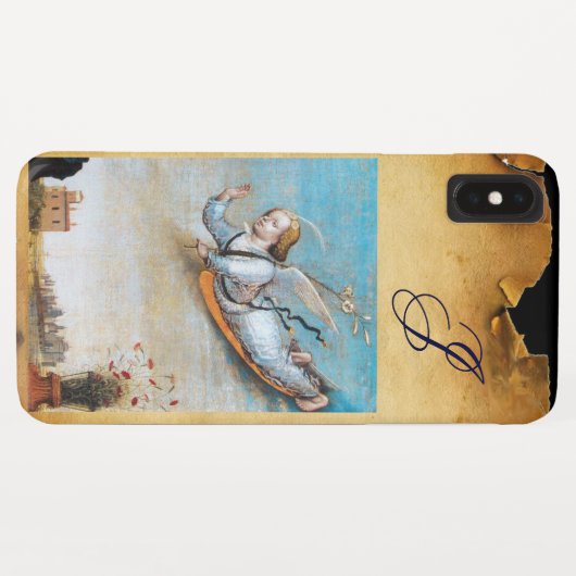 ANNUNCIATION ANGEL MONOGRAM, bruin perkament Case-Mate iPhone Case (Achterkant (horizontaal))