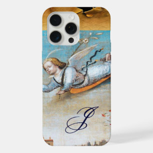 ANNUNCIATION ANGEL MONOGRAM, bruin perkament iPhone 15 Pro Max Hoesje