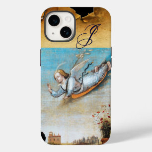 ANNUNCIATION ANGEL MONOGRAM, bruin perkament iPhone 14 Hoesje