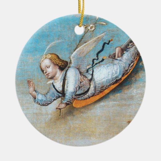 ANNUNCIATION ANGEL MONOGRAM KERAMISCH ORNAMENT (Voorkant)