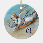 ANNUNCIATION ANGEL MONOGRAM KERAMISCH ORNAMENT (Achterkant)