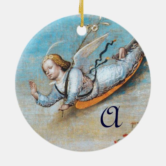 ANNUNCIATION ANGEL MONOGRAM KERAMISCH ORNAMENT (Achterkant)