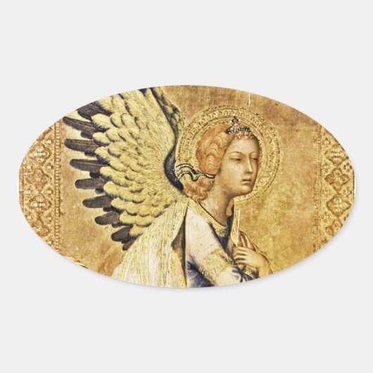 ANNUNCIATION ANGEL Monogram Ovale Sticker (Voorkant)
