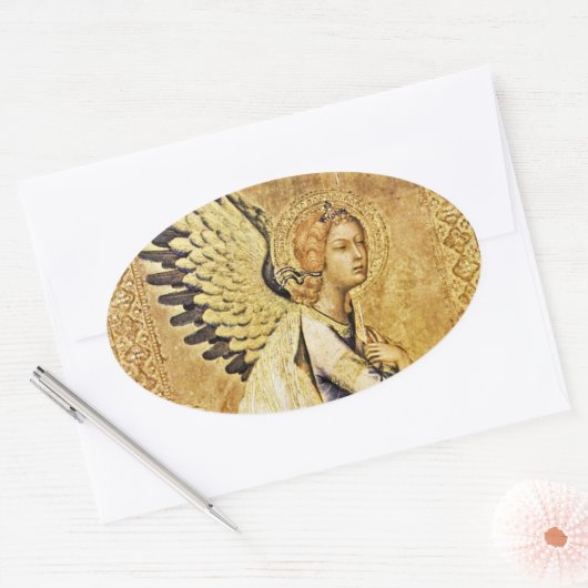 ANNUNCIATION ANGEL Monogram Ovale Sticker (Envelop)
