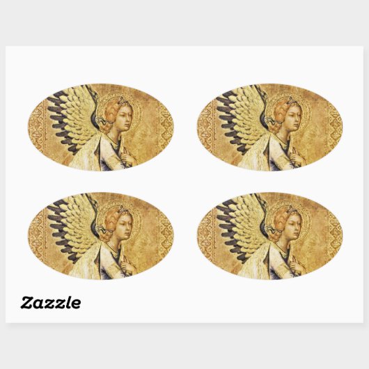 ANNUNCIATION ANGEL Monogram Ovale Sticker (Vel)
