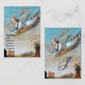 ANNUNCIATION ANGEL MONOGRAM Pearl paper Visitekaartje (Voorkant / Achterkant)