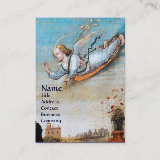 ANNUNCIATION ANGEL MONOGRAM Pearl paper Visitekaartje (Voorkant)