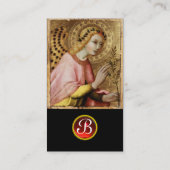 ANNUNCIATION ANGEL MONOGRAM, Red Ruby Gold Visitekaartje (Achterkant)
