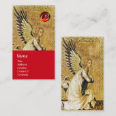 ANNUNCIATION ANGEL MONOGRAM, Red ruby platinum Visitekaartje (Voorkant / Achterkant)