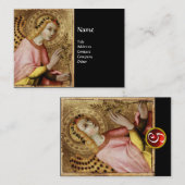 ANNUNCIATION ANGEL MONOGRAM, Red Ruby Visitekaartje (Voorkant / Achterkant)