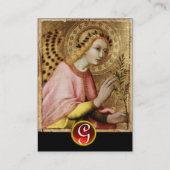 ANNUNCIATION ANGEL MONOGRAM, Red Ruby Visitekaartje (Achterkant)