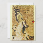 ANNUNCIATION ANGEL MONOGRAM, Red Ruby white ice Kaart (Voorkant)