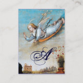 ANNUNCIATION ANGEL MONOGRAM VISITEKAARTJE (Achterkant)