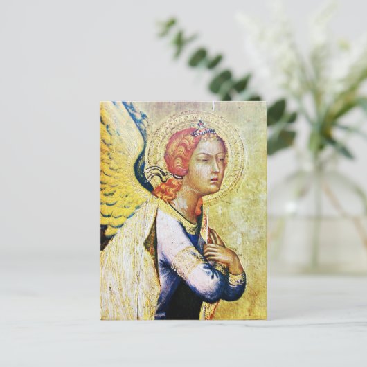 ANNUNCIATION ANGEL Parchment Briefkaart (Staand voorkant)