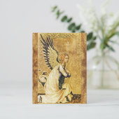ANNUNCIATION ANGEL Parchment Briefkaart (Staand voorkant)