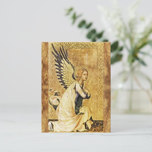 ANNUNCIATION ANGEL Parchment Briefkaart (Staand voorkant)