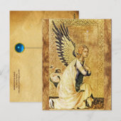 ANNUNCIATION ANGEL Parchment Briefkaart (Voorkant / Achterkant)