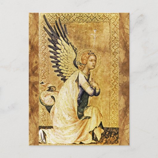 ANNUNCIATION ANGEL Parchment Briefkaart (Voorkant)