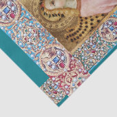 ANNUNCIATION ANGEL, RED BLUE PARELTJES, PRECIEUS J TISSUEPAPIER (Detail)