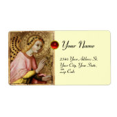 ANNUNCIATION ANGEL, Red Ruby Etiket (Voorkant)