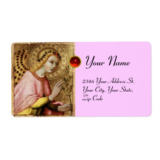 ANNUNCIATION ANGEL, Red Ruby Etiket (Voorkant)