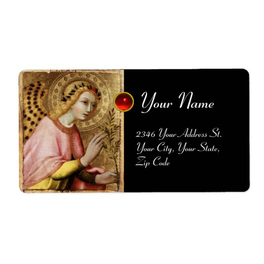 ANNUNCIATION ANGEL, Red Ruby Etiket (Voorkant)