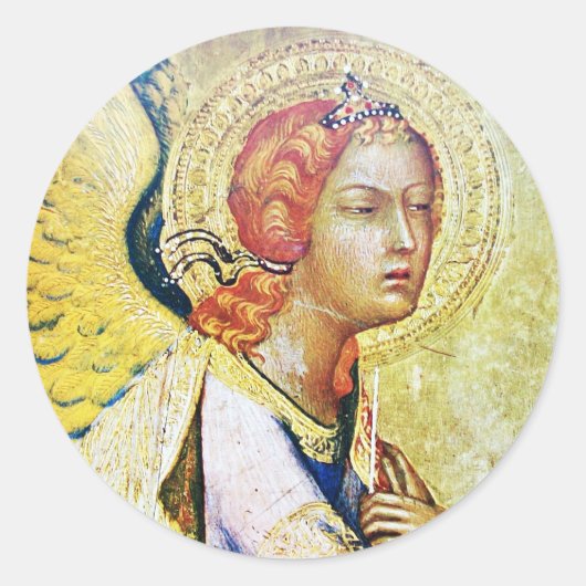 ANNUNCIATION ANGEL RONDE STICKER (Voorkant)