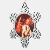 ANNUNCIATION ANGEL TIN SNEEUWVLOK ORNAMENT (Rechts)
